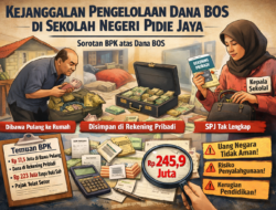 Dana BOS “Nginep” di Rumah & Rekening Pribadi! BPK Bongkar Kacau Balau Kas Sekolah di Pidie Jaya