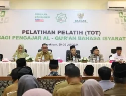 BAZNAS – RI Menetapkan Aceh Selatan Sebagai Tuan Rumah TOT Pengajaran Al Quran Isyarat Disabilitas