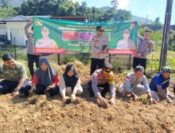 Dukung Program Asta Cita, Kapolres Aceh Selatan  Turun Langsung menanam berbagai jenis tanaman bergizi