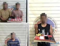 Polres Aceh Selatan Ungkap Tiga Kasus Sabu dalam Semalam, 124 Gram Disita