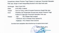 Heboh ! Rencana Mutasi Malam Hari di Pidie Jaya, Bupati Sibral Malasyi akan Lantik Pejabat Tinggi Pratama