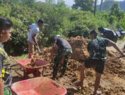 Pembangunan Jembatan Aramco Aceh Selatan Dikebut, TNI dan Warga Gotong Royong Perkuat Akses Ekonomi