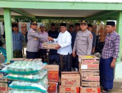 Kapolres Pidie Jaya Salurkan Bantuan Sosial kepada Dayah Istiqamatuddin Daruzzahizin di Ulim