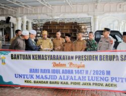 Sapi Kurban Presiden Nyaris 1 Ton Tiba di Pidie Jaya, Jadi Rebutan Perhatian Warga