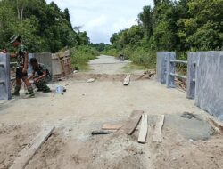 Dua Jembatan Aramco Buluh Seuma Hampir Rampung, TNI AD Kebut Finishing di Trumon Aceh Selatan