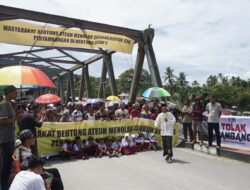Warga Beutong Ateuh Nagan Raya Gelar Aksi Tolak Tambang, Sebut Kawasan Rawan Bencana
