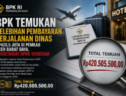 BPK Temukan Kelebihan Pembayaran Perjalanan Dinas Rp420,5 Juta di Pemkab Aceh Barat Daya, Sekretariat DPRK Terbesar