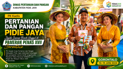 Plt Kadis Pertanian dan Pangan Pidie Jaya Jajaki Inovasi Benih Unggul di Pameran PENAS XVII Gorontalo