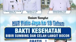 Senyum yang Dinanti Bertahun-Tahun, Pidie Jaya Gelar Operasi Bibir Sumbing Gratis untuk Anak-anak dari Keluarga Kurang Mampu