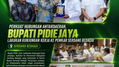 Perkuat Jejaring Antarwilayah, Bupati Pidie Jaya Jajaki Kerja Sama Strategis dengan Serdang Bedagai