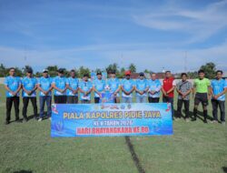 Tendangan Perdana Bupati Buka Piala Kapolres Pidie Jaya Cup V, Ribuan Warga Padati Lapangan Trienggadeng