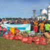 Peringati Hari Lingkungan Hidup Sedunia 2026, DLH Aceh Selatan dan Pedagang Kumpulkan 80 Kg Sampah Plastik di Taman Pala Indah