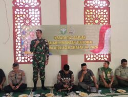 Lettu Inf M. Saleh Surbakti Ajak Petani Samadua Sukseskan Gerakan Turun ke Sawah