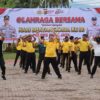 Hari Bhayangkara ke-80, Polres Pidie Jaya Gelar Olahraga Bersama Forkopimda dan TNI-Polri