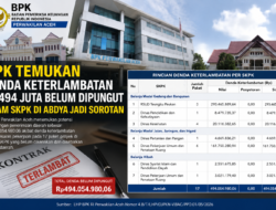 BPK Temukan Denda Keterlambatan Proyek Rp494 Juta Belum Dipungut di Aceh Barat Daya