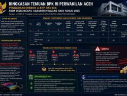 BPK Bongkar Dugaan Mark Up Pengadaan Ribbon e-KTP di Disdukcapil Nagan Raya, Rp223,9 Juta Diminta Dikembalikan ke Kas Daerah