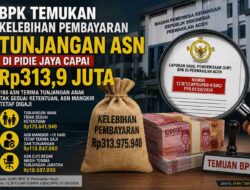 BPK Temukan Kelebihan Pembayaran Tunjangan ASN Rp313,9 Juta di Pidie Jaya