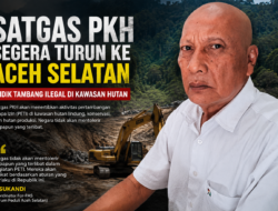 Satgas PKH Segera Turun ke Aceh Selatan, Tambang Emas Ilegal di Kawasan Hutan Jadi Target Operasi