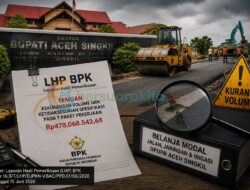 BPK Ungkap Kekurangan Volume dan Spesifikasi pada 7 Proyek DPUPR Aceh Singkil, Potensi Kerugian Rp478 Juta