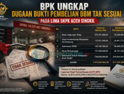 BPK Ungkap Dugaan Bukti Pembelian BBM Tak Sesuai pada Lima SKPK Aceh Singkil
