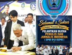 Ismail Resmi Pimpin DPW IPJI Kepri 2026–2031, Ketum Pusat Tekankan Profesionalisme Pers