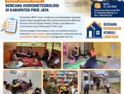 BPKP Aceh Kawal Bantuan Rumah Rusak di Pidie Jaya, Pastikan Dana Stimulan Tepat Sasaran