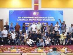 Peserta UKW PWI Aceh Angkatan XXI Dinyatakan Kompeten 100 Persen