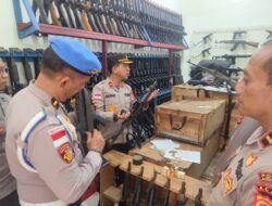 Polres Aceh Selatan Gelar Gaktibplin, 50 Personel Jalani Tes Urine dan Pemeriksaan Senjata Api