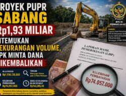 Proyek PUPR Sabang Rp1,93 Miliar Ditemukan Kekurangan Volume, BPK Minta Dana Dikembalikan