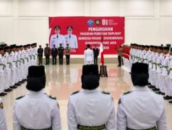 Paskibraka Pidie Jaya Dikukuhkan, Bupati Titip Kehormatan Merah Putih