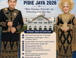 Pemkab Pidie Jaya Buka Seleksi Agam Inong 2026, Anak Muda Diajak Jadi Duta Budaya dan Pariwisata