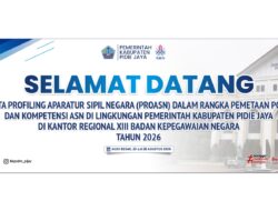 Pemkab Pidie Jaya Profiling 514 ASN, Jadi Dasar Penataan dan Pengisian Jabatan