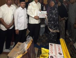 Kebakaran Hanguskan Rumah dan Kios di Aur Peulumat Aceh Selatan, Pemkab Salurkan Bantuan